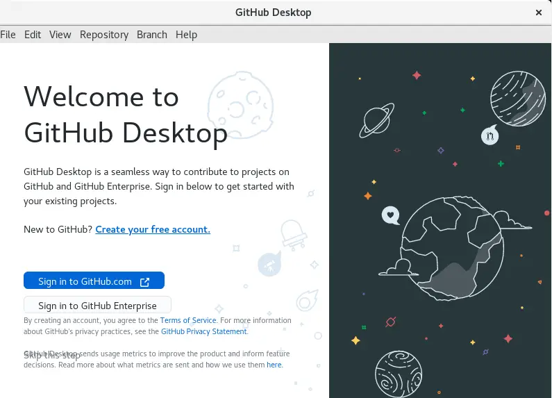 Install GitHub Desktop on Rocky Linux 8 CentOS 8 AlmaLinux 8
