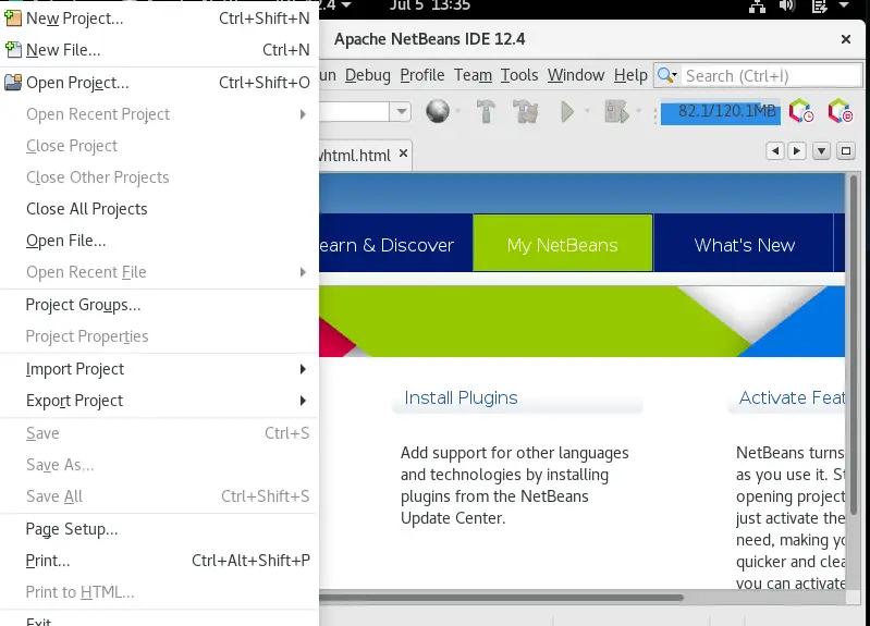 Netbeans 12 sample project 11