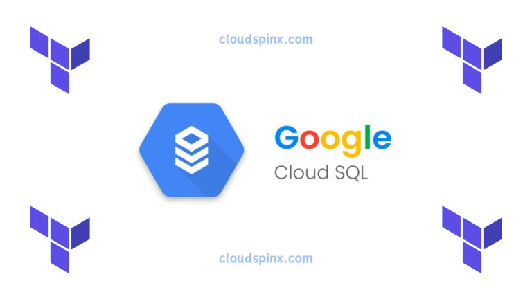 create google gcp sql database using terraform