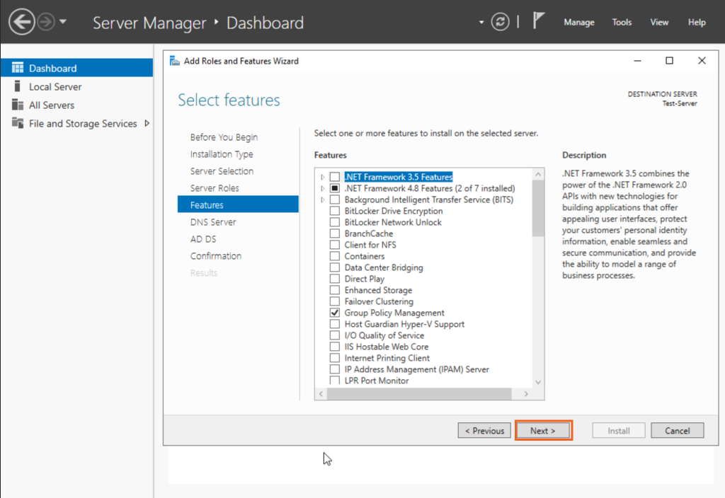 install active directory services on windows server 2022 09