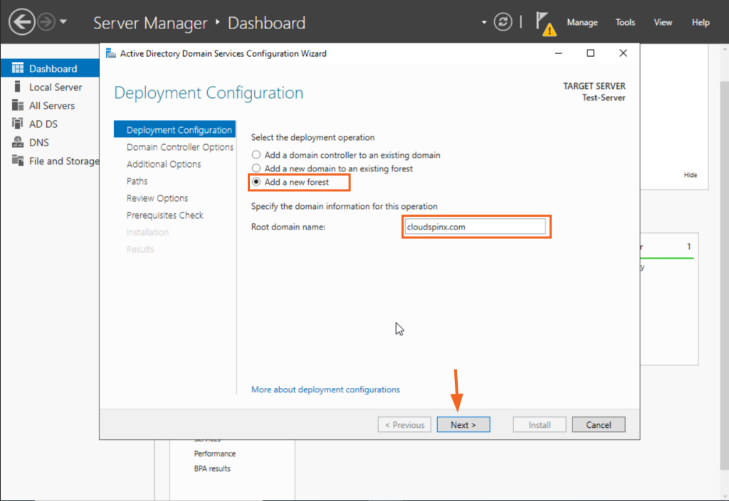install active directory services on windows server 2022 15