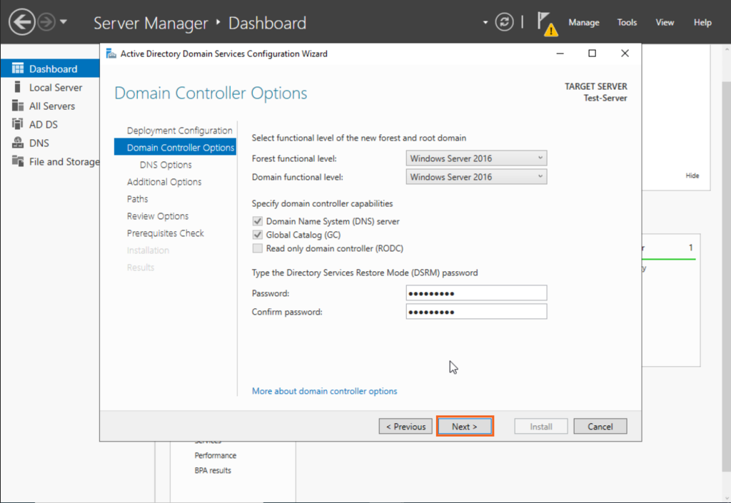 install active directory services on windows server 2022 16