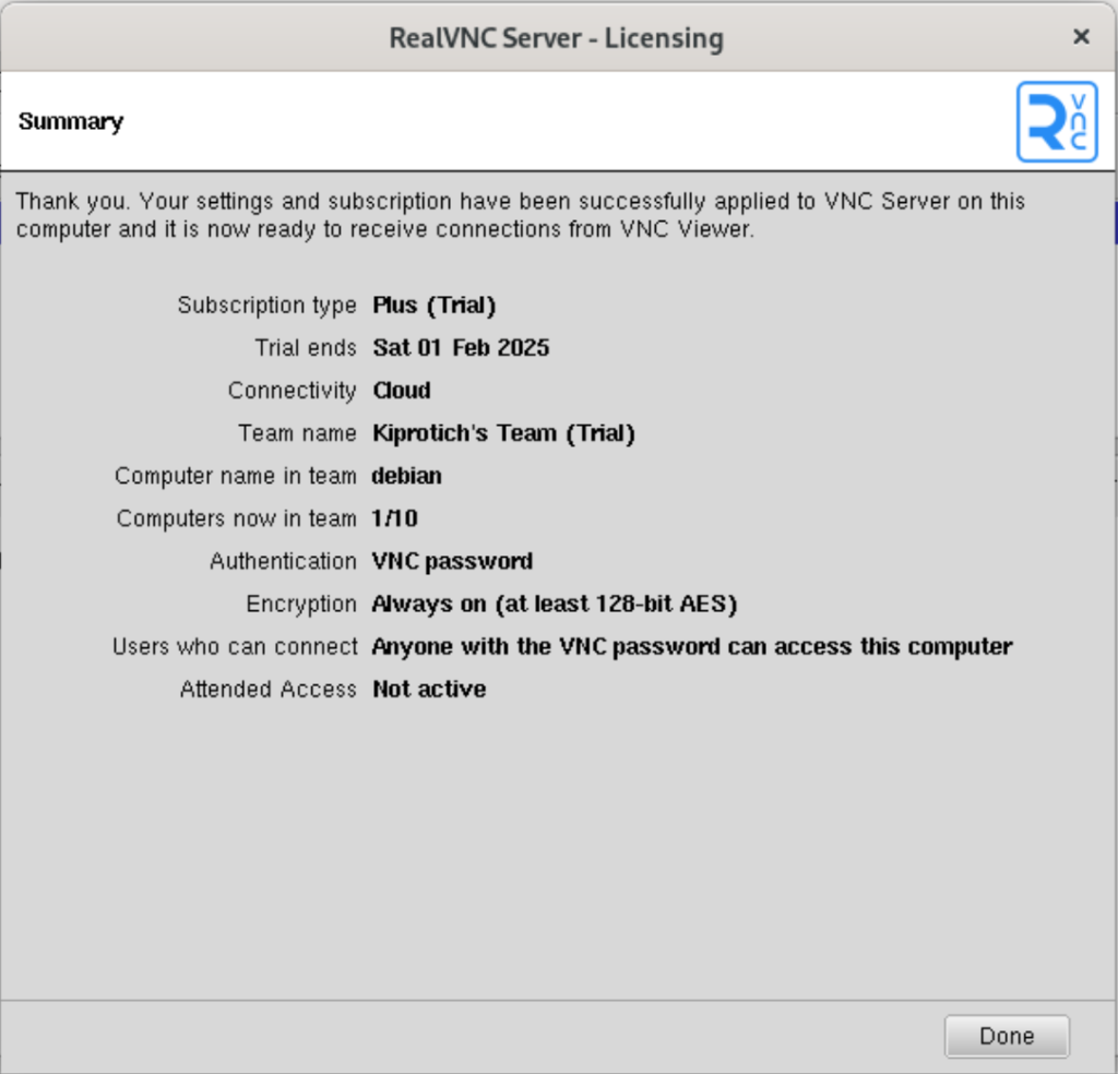 Configure RealVNC Server and Client on Debian 08