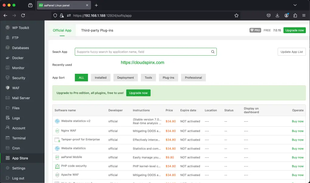 How To Install and Use aaPanel on Debian 09 1