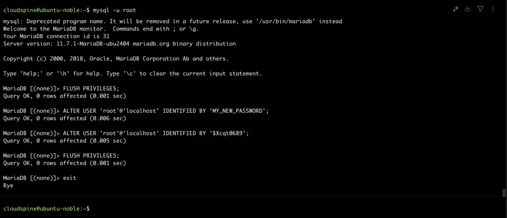 How To Recover MySQL MariaDB root user password 01