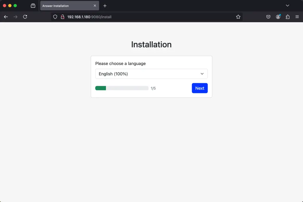 How To Setup QA web portal using Answer 01