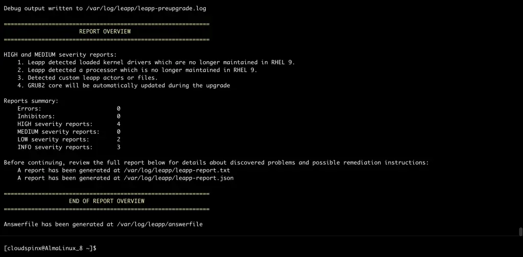 How To Upgrade to AlmaLinux 9 from AlmaLinux 04