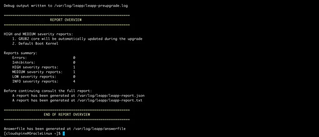 How To Upgrade to Oracle Linux 9 from Oracle Linux 8 02