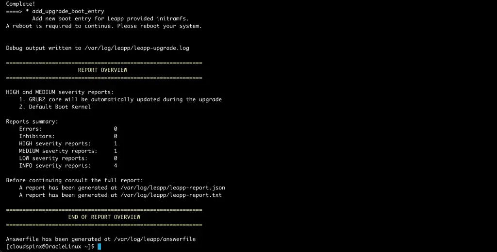 How To Upgrade to Oracle Linux 9 from Oracle Linux 8 03