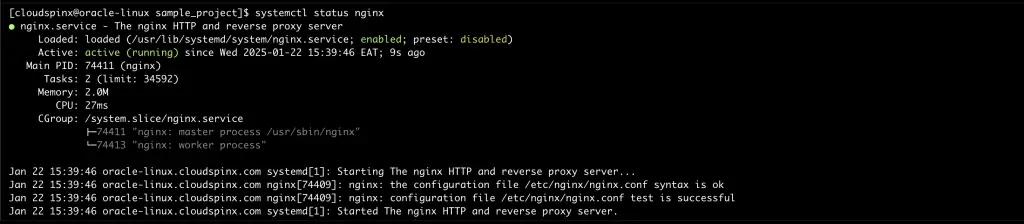 Install Flask with Gunicorn and Nginx on Oracle Linux 04