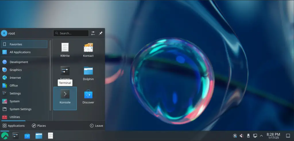 Install KDE Desktop Environment on Rocky Linux 9 03