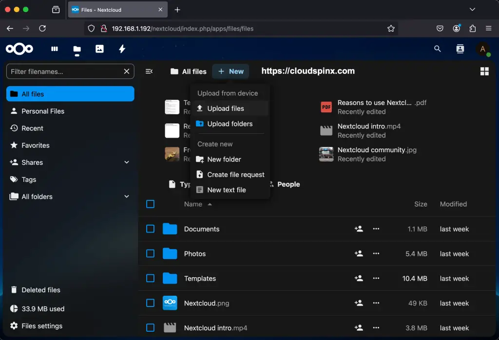 Install Nextcloud on Oracle Linux AlmaLinux 07