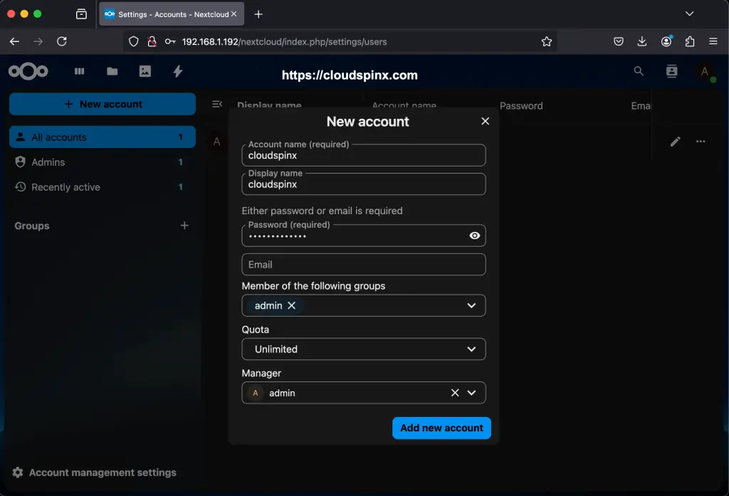 Install Nextcloud on Oracle Linux AlmaLinux 10