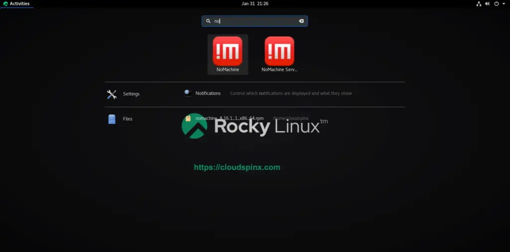 Install Nomachine RDP on Rocky Linux AlmaLinux 02