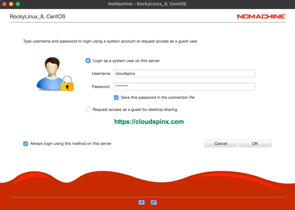 Install Nomachine RDP on Rocky Linux AlmaLinux 07