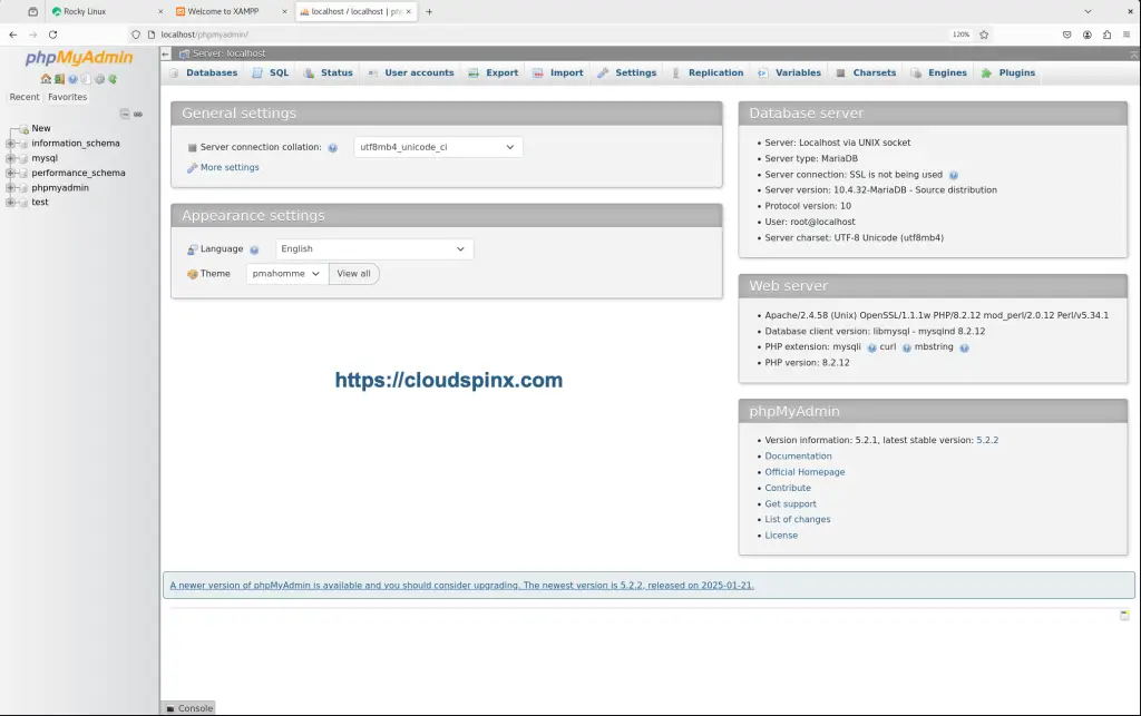Install XAMPP on RockyLinux AlmaLinux OracleLinux 02