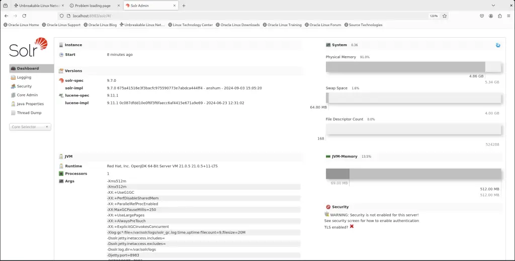 Install and Configure Apache Solr on Oracle Linux CentOS 02