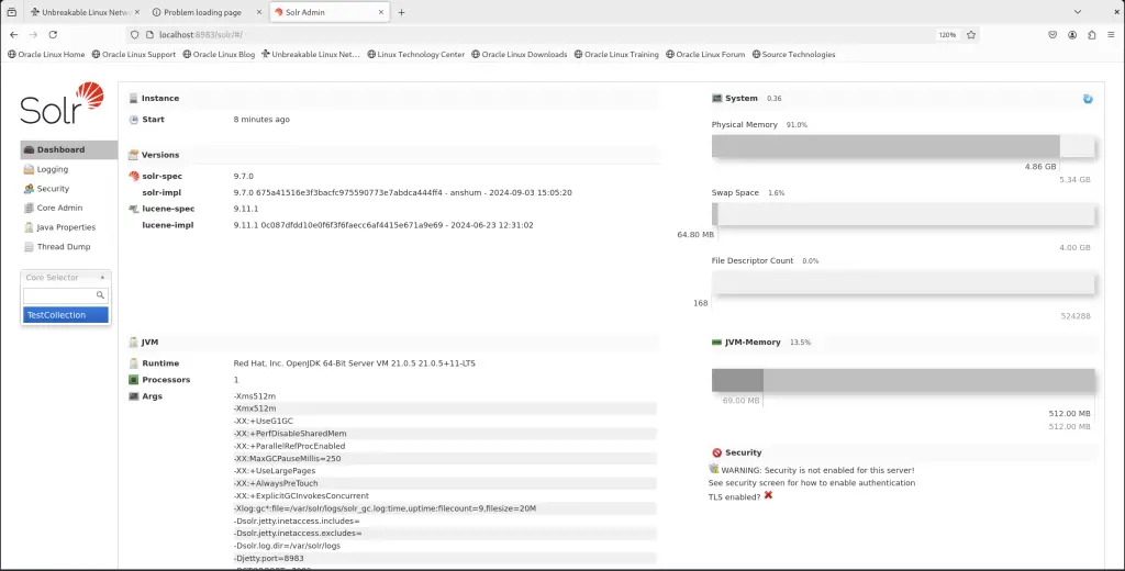 Install and Configure Apache Solr on Oracle Linux CentOS 03