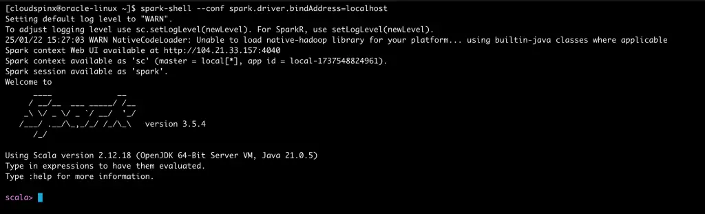 Install and Configure Apache Spark on Oracle Linux CentOS 01