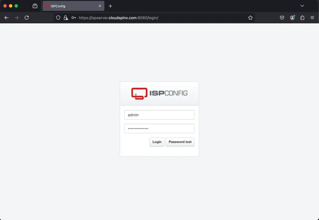Install and Configure ISPConfig Control Panel on Debian 01