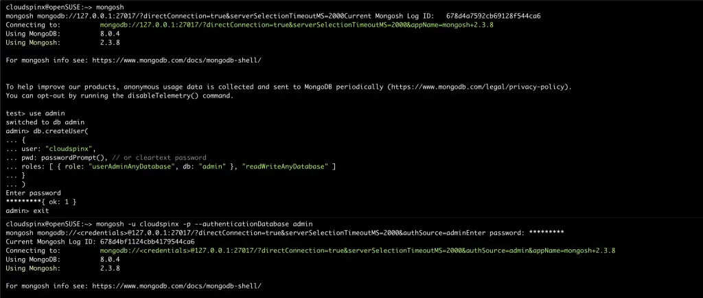 Install and Configure MongoDB 8 on openSUSE 01