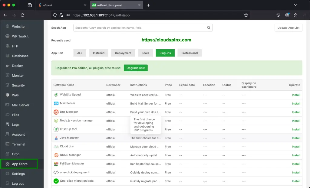 Install and Use aaPanel on Rocky Linux AlmaLinux 10