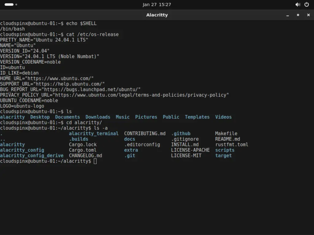 Installing Alacritty Terminal on Ubuntu 03