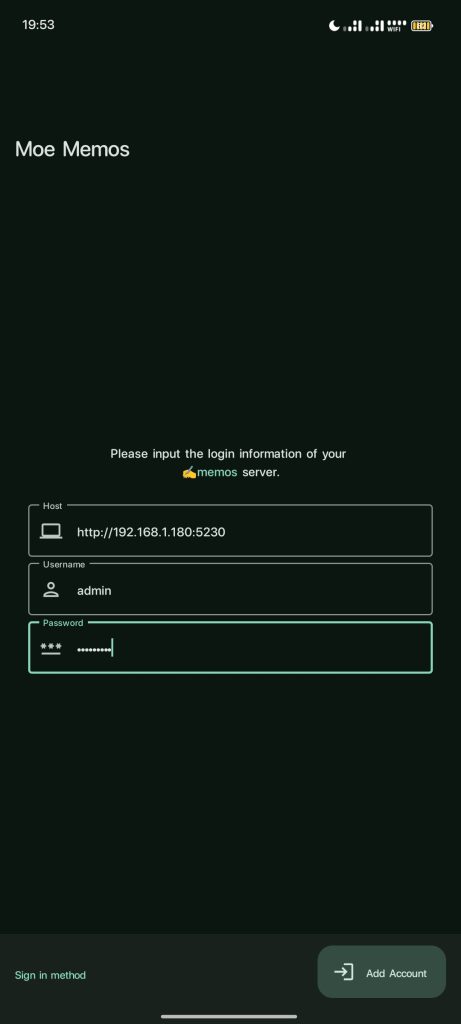 Setup Personal Home Memo Application using Memos 11