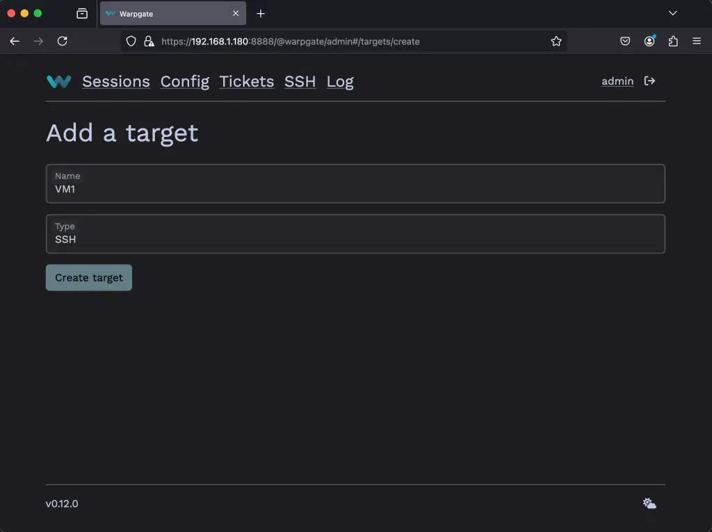Setup SSH HTTPS and MySQL bastion Server using Warpgate 05