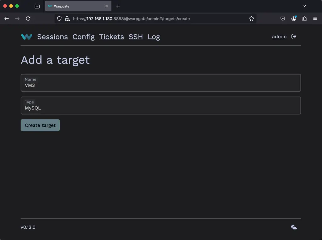 Setup SSH HTTPS and MySQL bastion Server using Warpgate 14