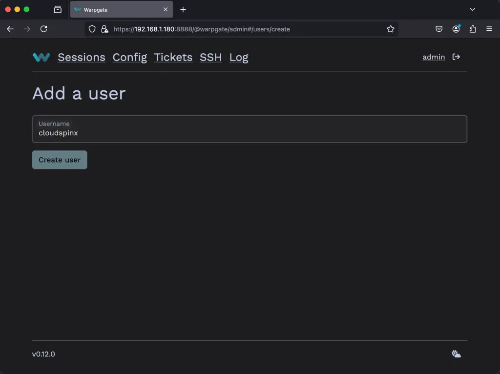 Setup SSH HTTPS and MySQL bastion Server using Warpgate 19
