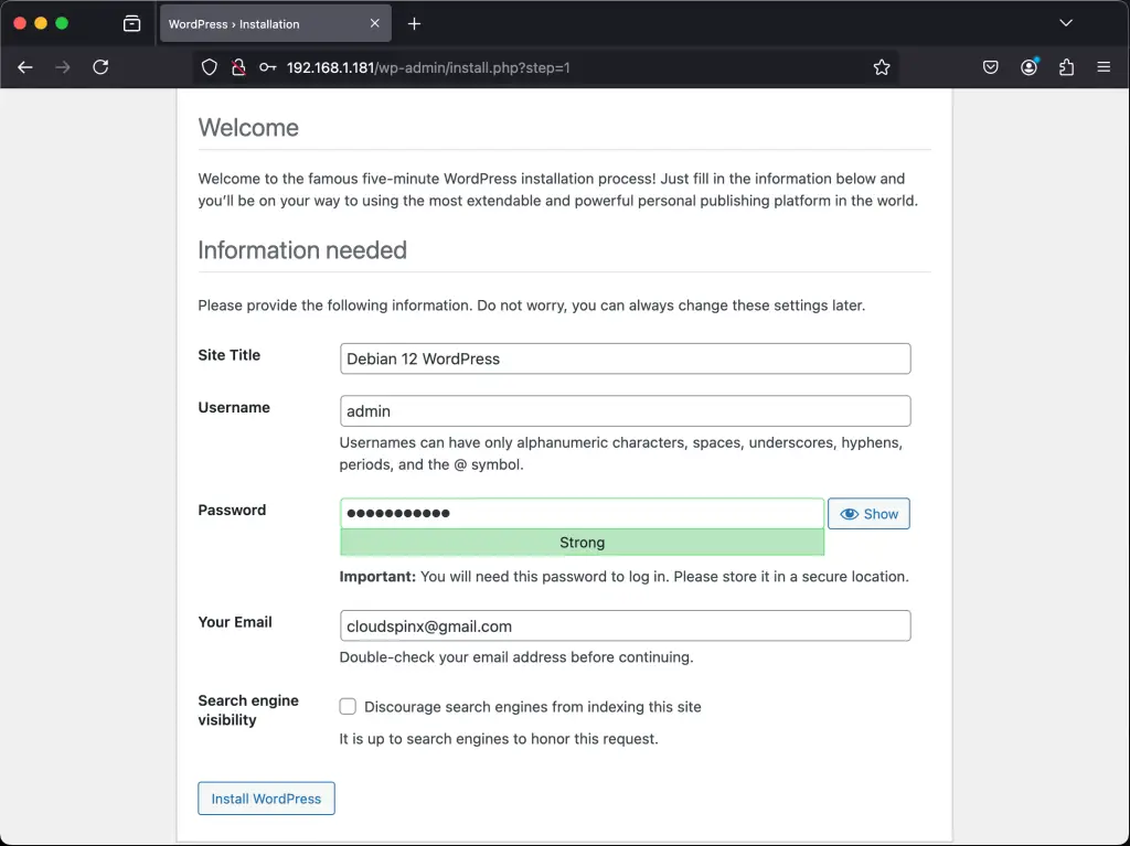 install wordpress with nginx on debian 02