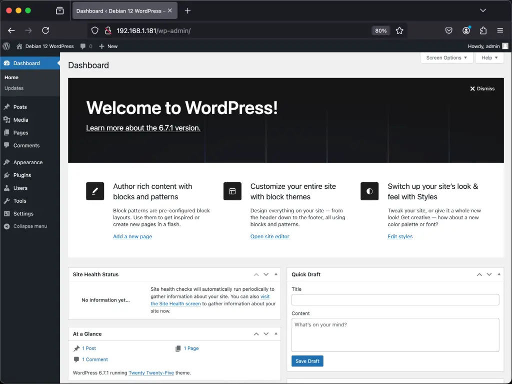 install wordpress with nginx on debian 04