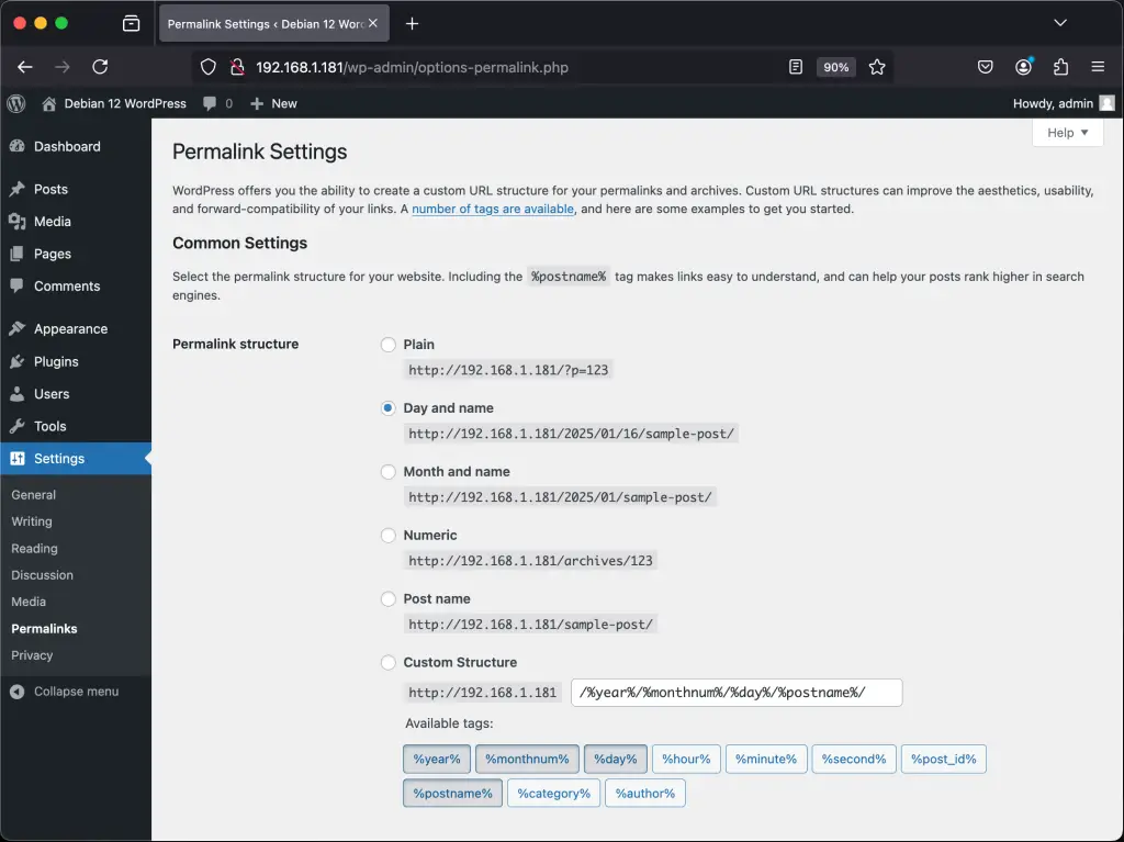 install wordpress with nginx on debian 05