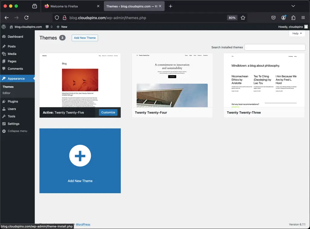 install wordpress with nginx on rocky linux 9 08