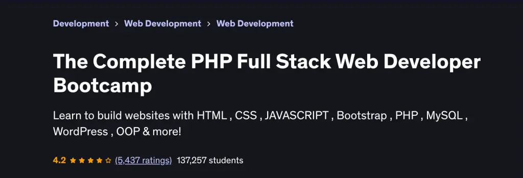 11 Best PHP Programming Video Courses for 03