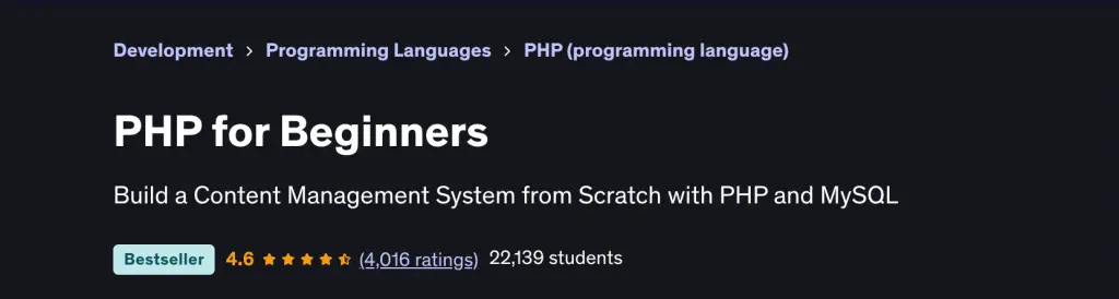 11 Best PHP Programming Video Courses for 09