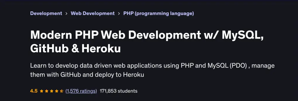 11 Best PHP Programming Video Courses for 10