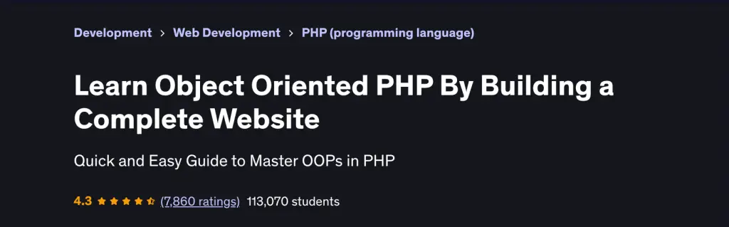 11 Best PHP Programming Video Courses for 11