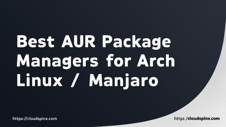 Best aur package manager arch manjaro