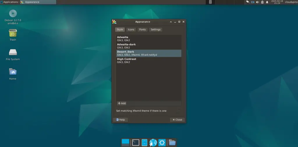 How To Install XFCE Desktop on Debian 05
