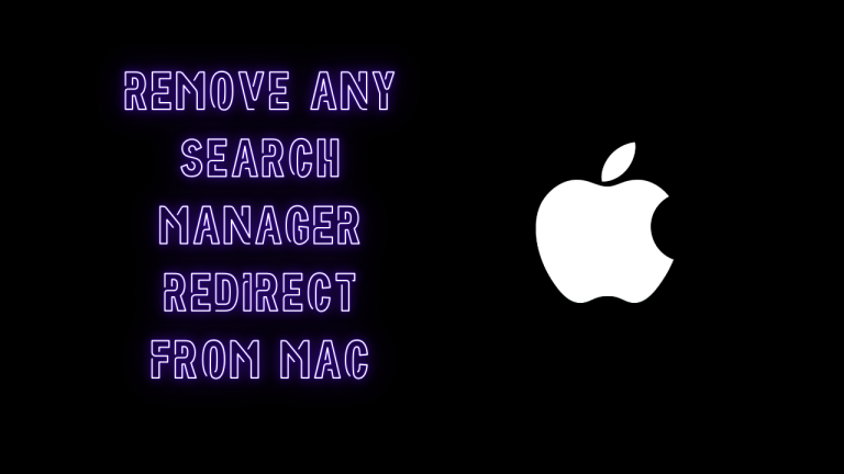 How to remove Any Search Manager redirect from Mac