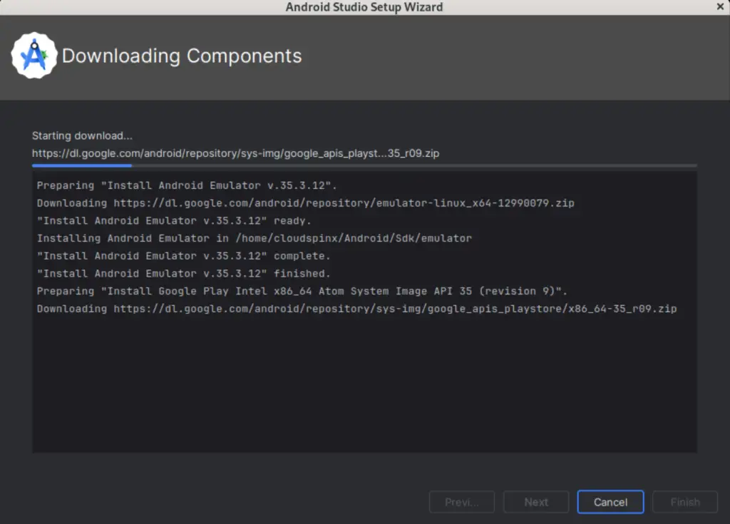 Install Android Studio on Rocky Linux AlmaLinux Oracle Linux 06