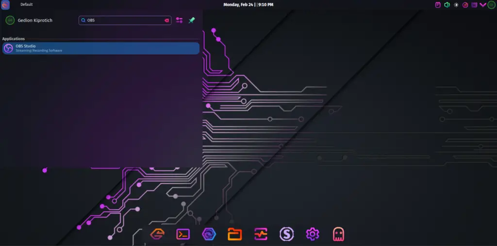 Install OBS Studio on Arch Manjaro GarudaLinux 01