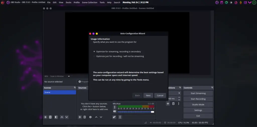 Install OBS Studio on Arch Manjaro GarudaLinux 02