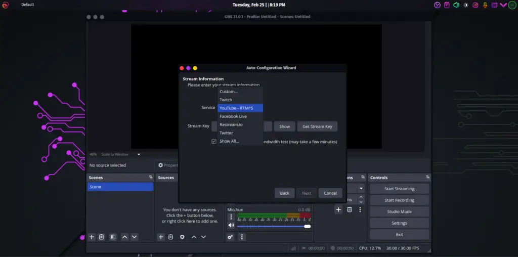 Install OBS Studio on Arch Manjaro GarudaLinux 04