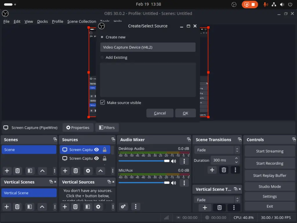 Install OBS Studio on Ubuntu Debian 07