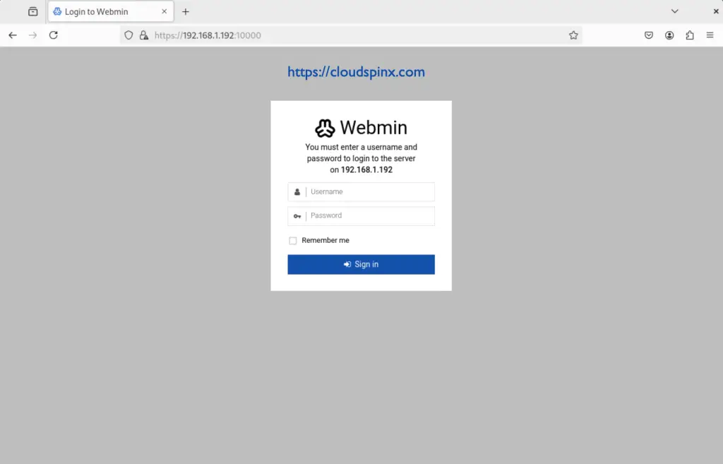 Install Webmin on AlmaLinux 9 Oracle Linux 01