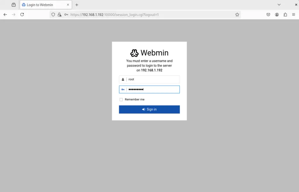 Install Webmin on AlmaLinux 9 Oracle Linux 02 1