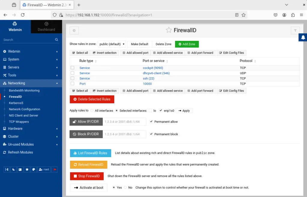 Install Webmin on AlmaLinux 9 Oracle Linux 08
